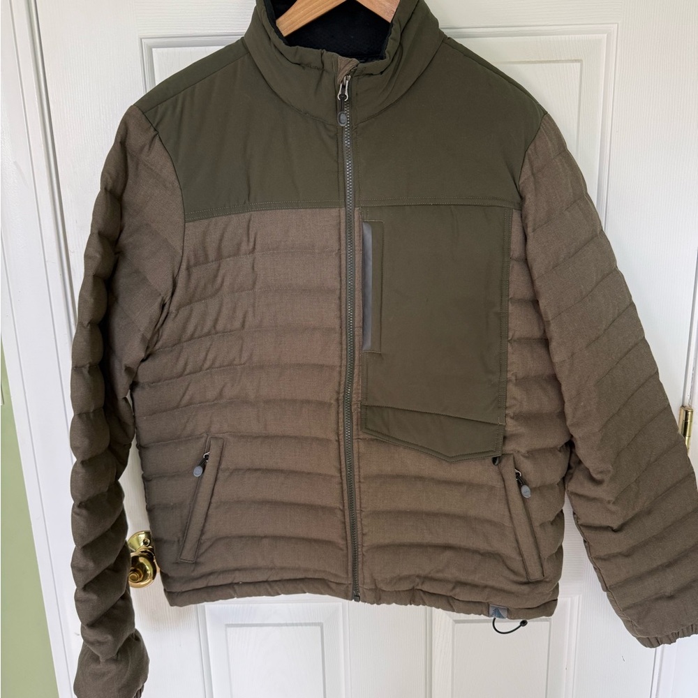 LL Bean Men's Olive Green Quilted Jacket